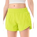 DOCUMO Girls Athletic Shorts with Zipper Pockets 4-14Y