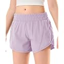 DOCUMO Girls Athletic Shorts with Zipper Pockets 4-14Y