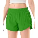 DOCUMO Girls Athletic Shorts with Zipper Pockets 4-14Y