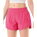 DOCUMO Girls Athletic Shorts with Zipper Pockets 4-14Y