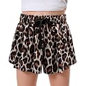 DOCUMO Girls Flowy Butterfly Shorts with Pockets 4-14Y