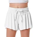 DOCUMO Girls Flowy Butterfly Shorts with Pockets 4-14Y