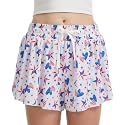 DOCUMO Girls Flowy Butterfly Shorts with Pockets 4-14Y