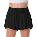 DOCUMO Girls Flowy Butterfly Shorts with Pockets 4-14Y