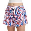 DOCUMO Girls Flowy Butterfly Shorts with Pockets 4-14Y
