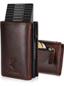 DOECRAFT Men Casual Formal Brown Black Genuine