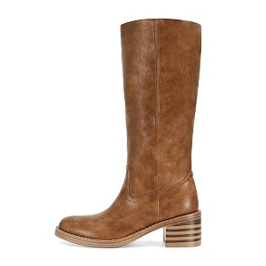 DOEYG Womens Banana Knee High Boots Square
