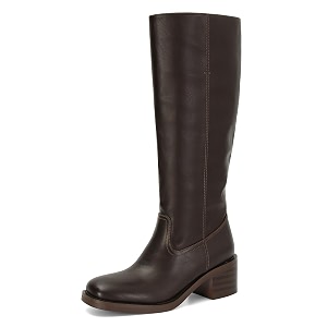 DOEYG Womens Banana Knee High Boots Square