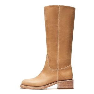 DOEYG Womens Banana Knee High Boots Square