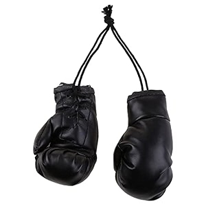 dofaxgo mini boxing gloves decorative accessories hanging boxing bag gloves black
