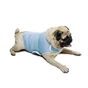 Dog Anxiety Relief Vest - Breathable Calming Coat for Thunderstorms, Travel, Fireworks &amp; Vet Visits (M, Light Blue)