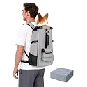Dog Backpack Carrier Dogs 4-Layer Safety Design with Booster Padding M