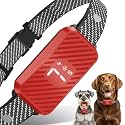 Dog Bark Collar for Large Medium Small Dogs, Effective No-Bark Collar, Smart Barking Collar, Rechargeable Bark Collar with 7 Sensitivity, 3 Modes, Waterproof, Red
