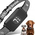 Dog Bark Collar for Large Medium Small Dogs, Effective No-Bark Collar, Smart Barking Collar, Rechargeable Bark Collar with 7 Sensitivity, 3 Modes, Waterproof, Frosted Black