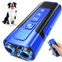 Dog Bark Deterrent Devices-Ultrasonic Anti Barking Device for Dogs with 50ft Range, Rechargeable No Barking Device for Own or Neighbor's Dogs, Portable Safe for Dogs/Humans | Indoor/Outdoor Use-Blue
