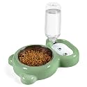 Dog Bowls, Cat Food and Water Bowl Set with Water Dispenser and Stainless Steel Bowl for Cats and Small Dogs