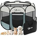 Dog Cat Playpen 2-in-1 Indoor Outdoor for Puppy Pet Recovery After Surgery