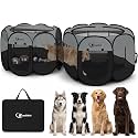 Dog Cat Playpen 2-in-1 Indoor Outdoor for Puppy Pet Recovery After Surgery