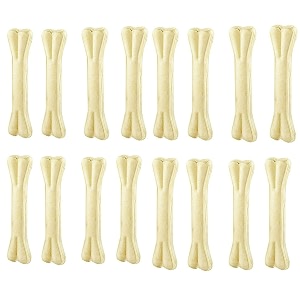 dog chew bones rawhide pressed bone calcium treat 6 inches 5 kg