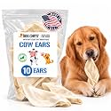 Dog Chits Cow Ears for Dogs – Thick Cut, Half Ears – Large, 10 Pk