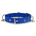 Dog Collar Belt for Large Dogs, Adjustable Stylish Nylon Dog Neck Belt Collar with Bell for Labrador Golden Retriever German Shepherd Husky Doberman (Blue, Large)