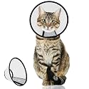 Dog Cone After Surgery, Adjustable Pet Recovery Collar for Dogs and Cats, Plastic Elizabethan Neck E-Collar Stop Licking Wounds (XS-D)
