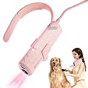 Dog Dryer for Pet Grooming,Pet Neck-Hanging Hair Dryer,Alternating Hot and Cold Airflow.Handheld & Hands-Free.Low-Noise, Ultra-Lightweight.High Wind Speeds.Adjustable Heat & Speed