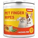 Dog Ear Finger Wipes for Dogs & Cats, Green Tea Scent, 50 Count