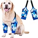 Dog Elbow Wraps Knee Protector Pads Callus Cuff Protector Adjustable Dog Elbow Hygroma Sleeve XL, Blue Camo