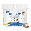 Dog Eye Wipes, Tear Stain Wipes for Dogs, Big &amp; Thick Cat Eye Wipes for Dogs, Mild Ingredient,Texturized &amp; Presoaked Pet Eye Cleaner Pad for Discharge Crust Booger,100 Ct