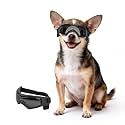 Dog Goggles Small Breed, XS Dog Sunglasses Chihuahua Glasses Anti-UV Eyes Protection for XSmall Pets Tiny Dogs Cats, Black XS