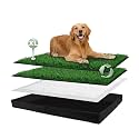 HQ4US 4LEGS Dog Grass Pad with Dog Litter Box, Foldable X-Large Liner Base