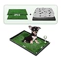 HQ4US 4LEGS Grass Pee Pads for Dogs Potty with Foldable Dog Litter Box