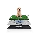 HQ4US Dog Grass Pad with Tray, Odor Free Grass Pee Pad for Dog Litter Box