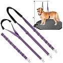 Dog Grooming Belly Strap - Dog Grooming Loops for Table Arm Extender with Clamp Extension Loop Bathing Restraint Leash No Sit Haunch Holder for Small & Medium Dogs Hair Cutting Washing (Purple)