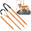 Dog Grooming Belly Strap - Dog Grooming Loops for Table Arm Extender with Clamp Extension Loop Bathing Restraint Leash No Sit Haunch Holder for Small &amp; Medium Hair Cutting Washing (Orange)