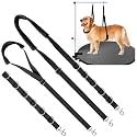 Dog Grooming Belly Strap - Dog Grooming Loops for Table Arm Extender with Clamp Extension Loop Bathing Restraint Leash No Sit Haunch Holder for Small &amp; Medium Dogs Hair Cutting Washing (Black)
