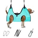ATESON Dog Grooming Hammock - Upgrade Pet Grooming Harness for Nail Trimming (M 40lb), Dog Sling for Nail Clipping, Dog Hanging Holder Hanger for Cutting Nail with Nail Clippers