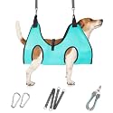 ATESON Dog Grooming Hammock - Upgrade Pet Grooming Harness for Nail Trimming (S 30lb), Dog Sling for Nail Clipping, Dog Hanging Holder Hanger for Cutting Nail with Nail Clippers