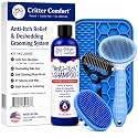 Dog Grooming Kit, Undercoat Rake & Self-Cleaning Slicker Brush, 5-Piece Set