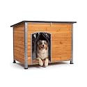 Dog House Outdoor,Weatherproof Kennel with Iron Frame