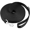 Dog Leashes,Long Dog Leashes for Puppy Training,15FT 20FT 30FT 50FT 100 FT Long Puppy Lead for Large Medium Small Dogs Outside Walking, Playing(30 feet, Black)