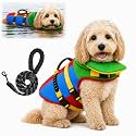 Dog Life Jacket with Chin Float, Shark Dog Life Vest for Small Large Dogs