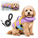 Dog Life Jacket with Chin Float, Shark Dog Life Vest for Small Large Dogs