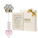 Dog Lover Gifts for Women, Cat Lover Gifts, Paw Photo Frame Pink Suncatcher