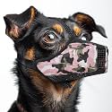 Dog Muzzle, Soft Mesh No Barking Pet Muzzles for Small Medium Large Sized Dogs, Breathable Drinkable Dog Mouth Guard Adjustable Puppy Muzzle to Prevent Dogs Biting Chewing and Licking, Pink