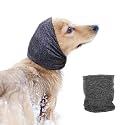 Dog Noise Cancelling Ear Muffs, Dog Ear Cover for Anxiety Relief& Calming, Snood for Cat Noise Reduce Grooming Bathing,Grey M
