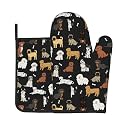 Dog Oven Mitts and Pot Holders Sets - Animal Kitchen Mitts Potholders 2 Pack Heat Resistant Funny Cute Oven Gloves Hot Pads for Kitchen Baking Grilling Party
