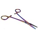 Dog Pet Ear/Nose Hair Puller Grooming Hemostat Locking Forceps Pliers, 5.5" (14cm), Straight (Multi Color)