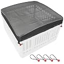 Dog Playpen Cover Mesh Top - Dog Pen Cover for Pets Fits 36 Inch 4 Panels Square Plastic Exercise Pet Pen,Provide Security for Indoor Dog Pen (Playpen Not Included)